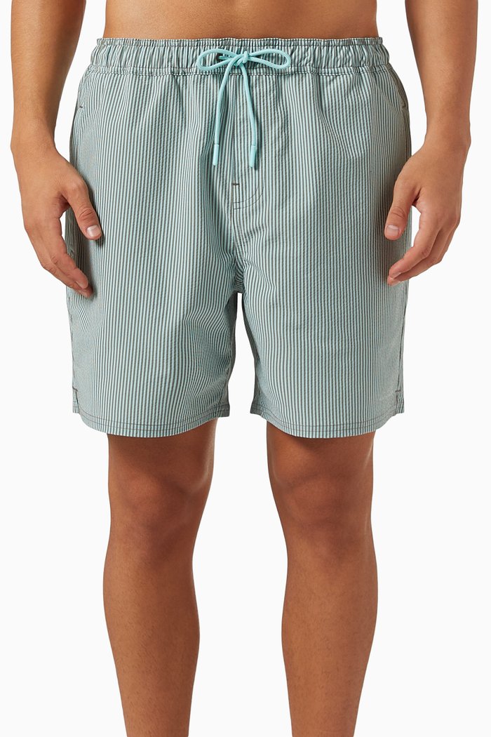 

Timothy Seersucker Stripe Swim Shorts, Multicolour