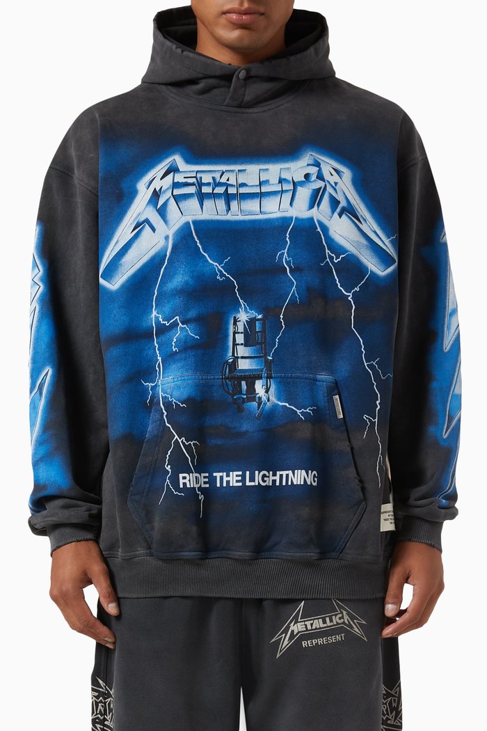 

x Metallica Ride the Lightening Hoodie in Cotton, Grey
