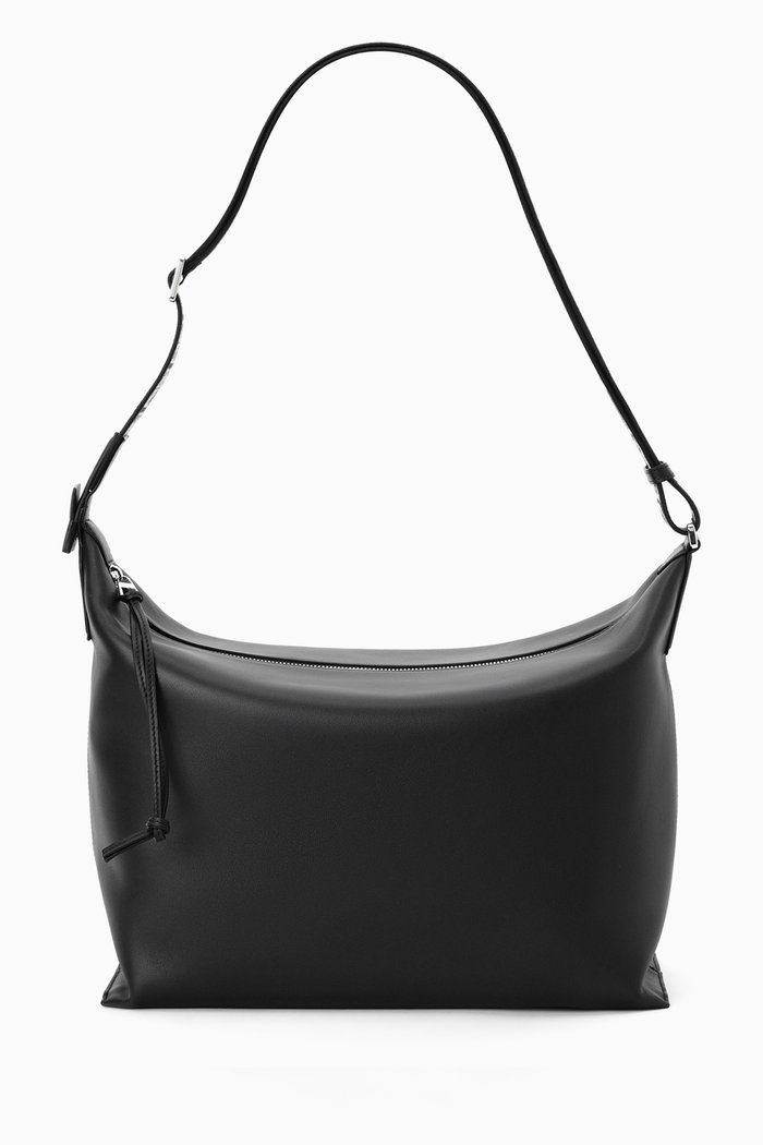 

Cubi Crossbody Bag in Leather, Black
