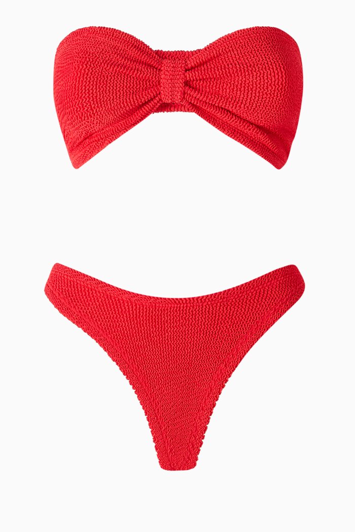 Tina Bikini Set in Original Crinkle™, Red