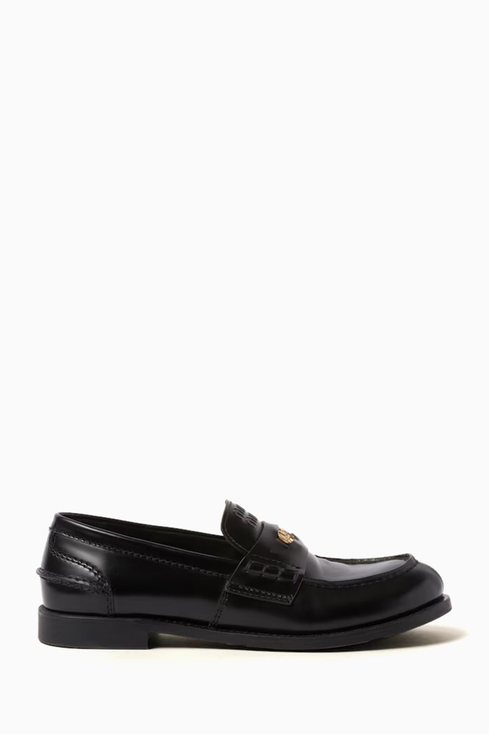 

Penny Loafers in Leather, Black