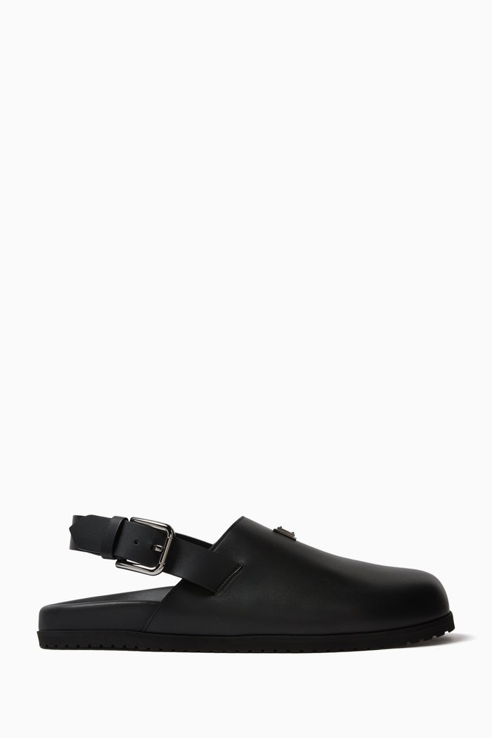 

DG Logo Mules in Calfskin, Black
