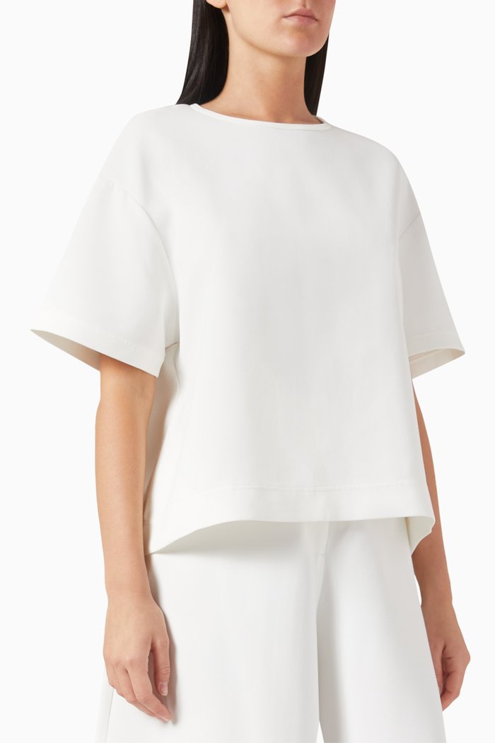 

Sierra T-shirt in Crepe, White