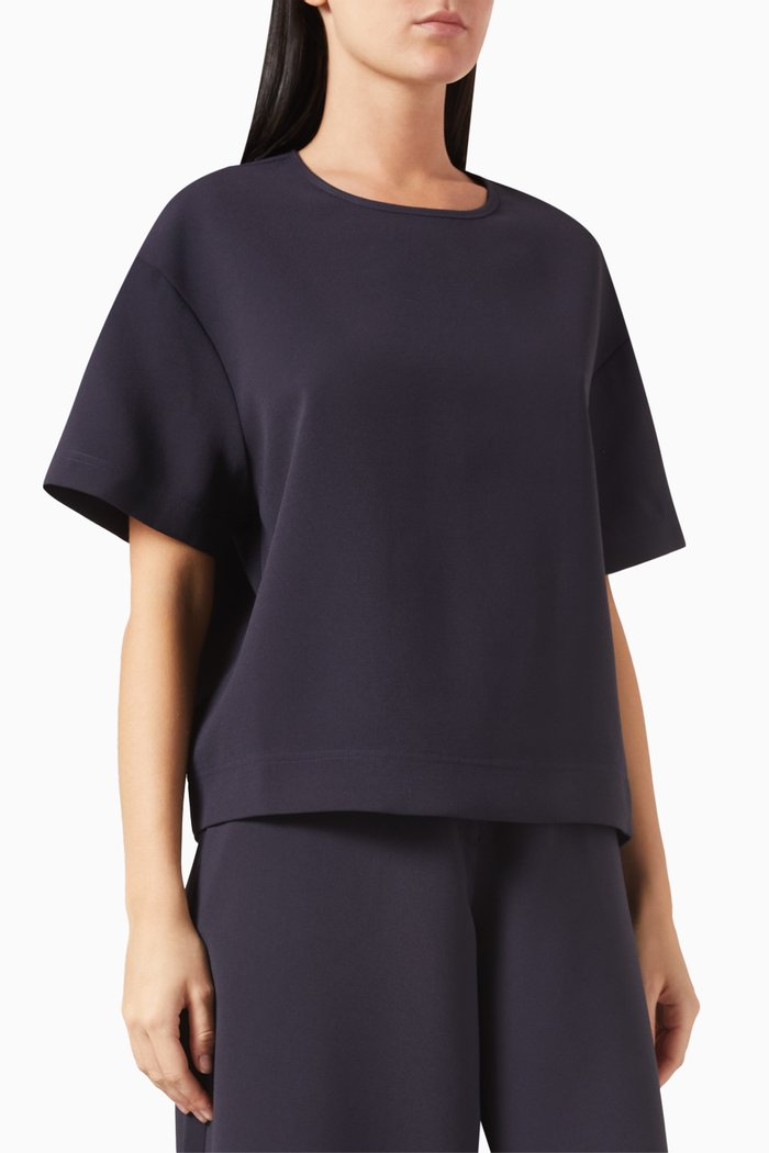 

Sierra T-shirt in Crepe, Blue