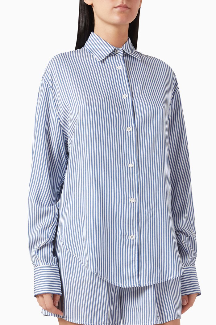 

Lui Fluid Shirt in Viscose, Blue