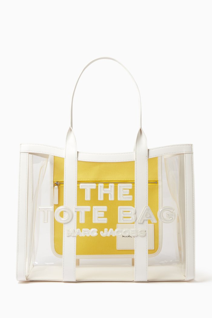 

The Large Tote Bag in PVC, White