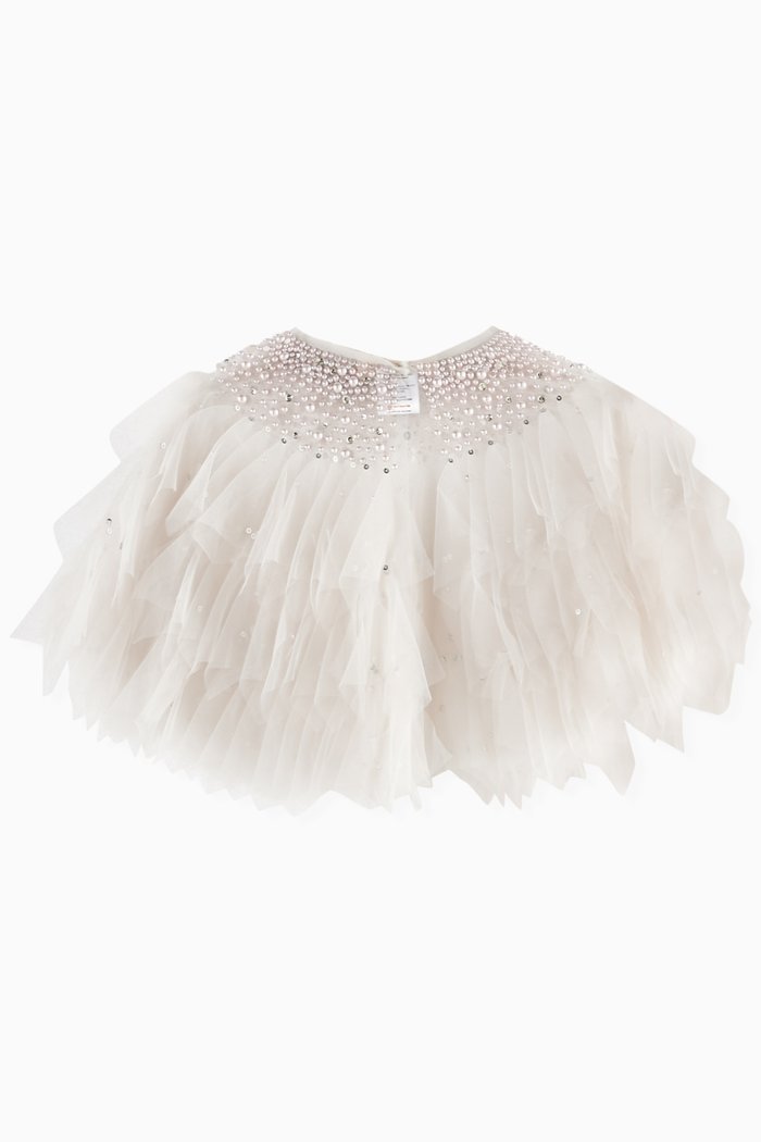 

Nicolette Cape in Tulle, Silver