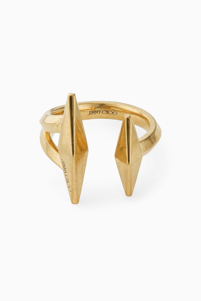 

Double Diamond-cut Ring in Metal, Gold
