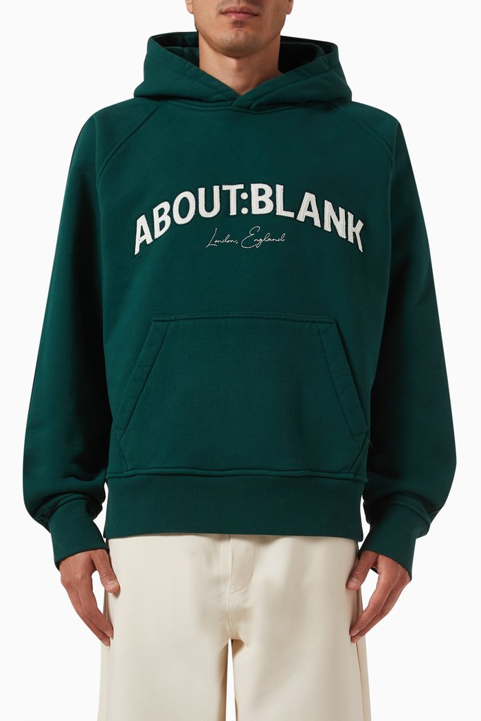 

College Hoodie in Cotton, Green