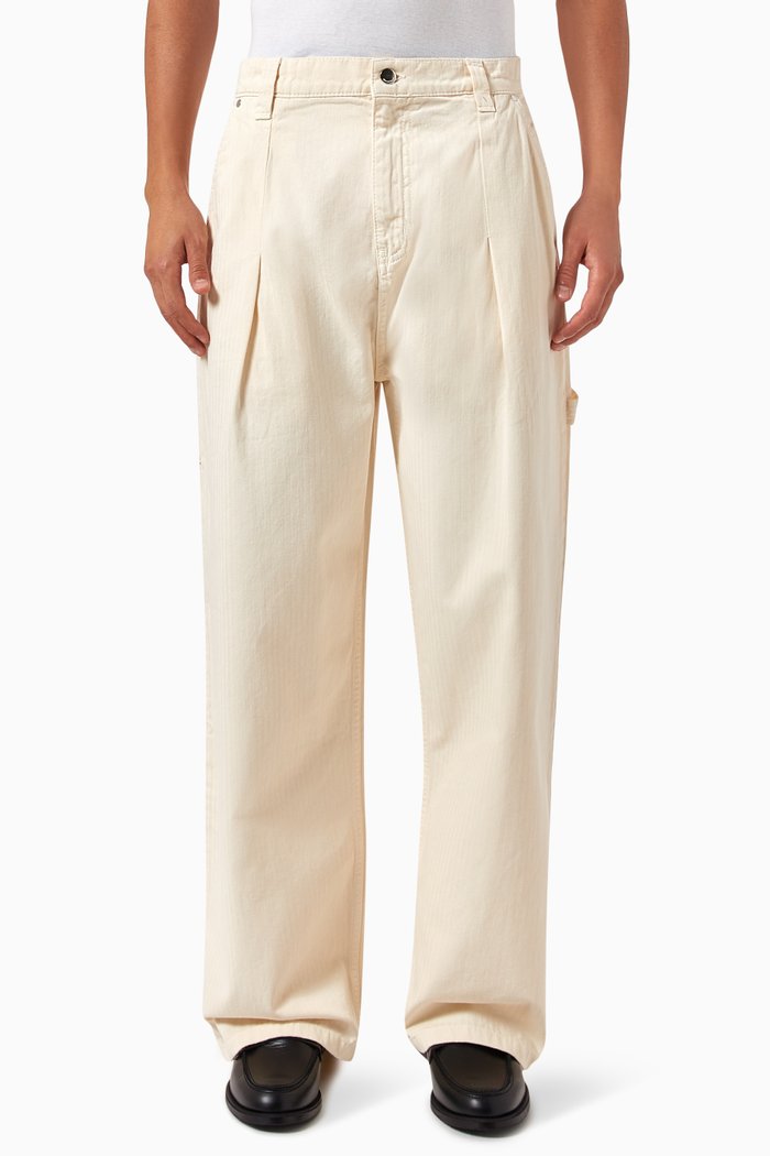 

Workwear Balloon Pants in Cotton, Neutral