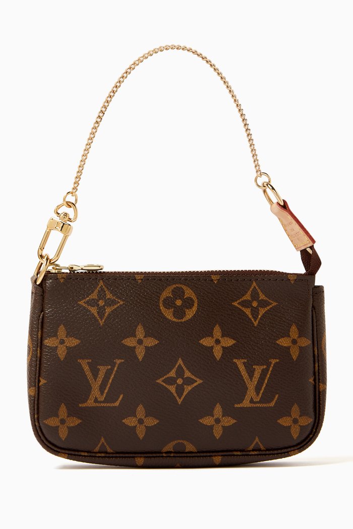 

Mini Pochette Accessoires Bag in Monogram Canvas, Brown