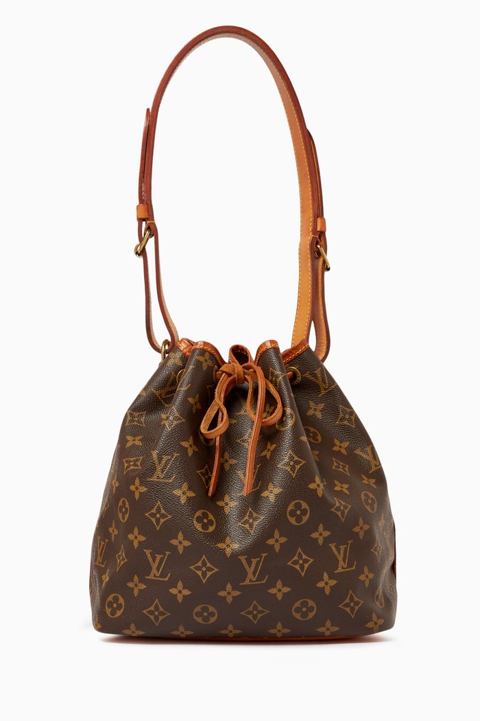 

Petit Noe Bucket Bag in Monogram Canvas, Brown