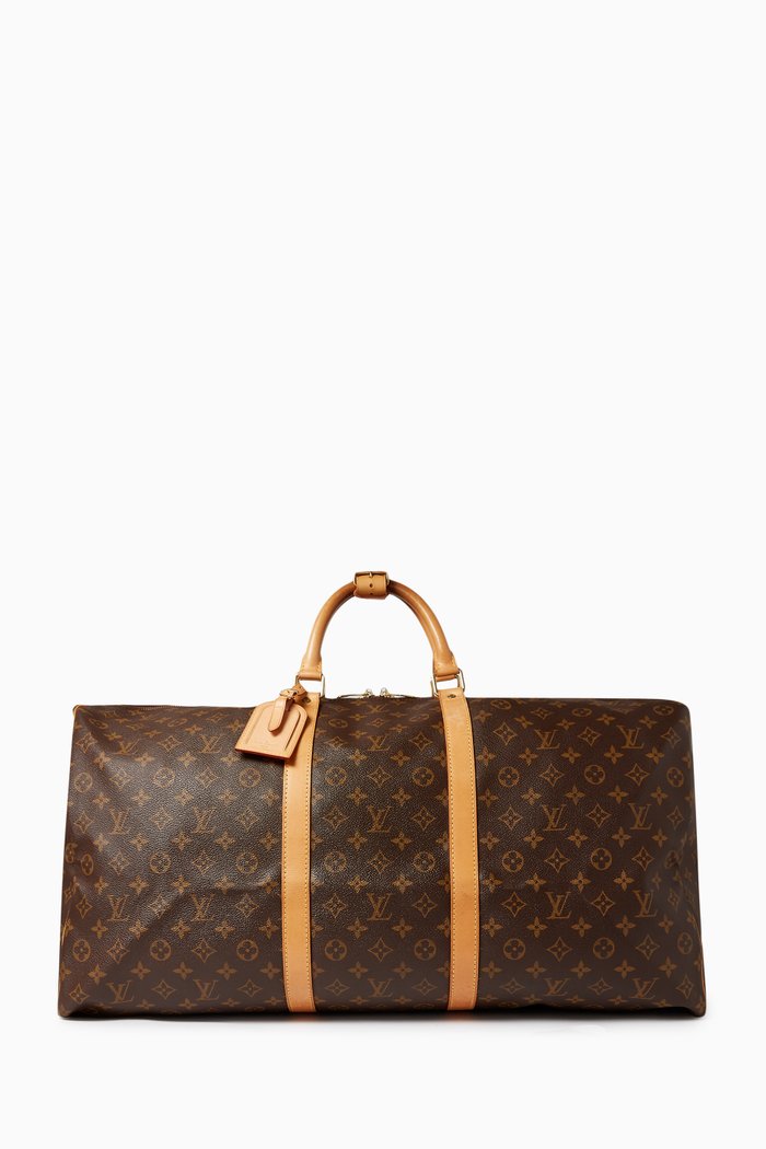 

Louis Vuitton Monogram Keepall 60 Bag in Monogram Canvas, Brown