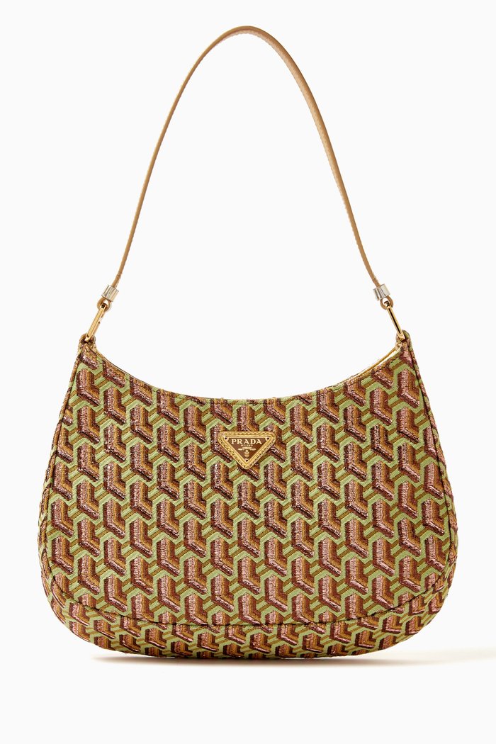 

Cleo Shoulder Bag in Metallic Fabric, Multicolour