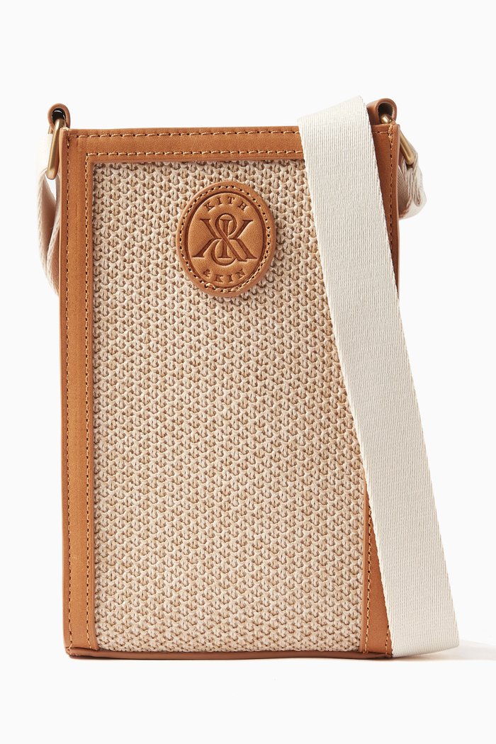 

Emmett Crossbody Bag in Raffia, Neutral