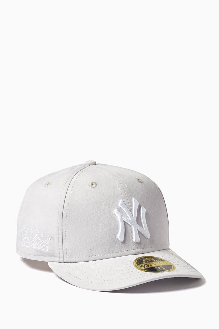 x Yankees 59FIFTY Cap in Linen-blend, Grey