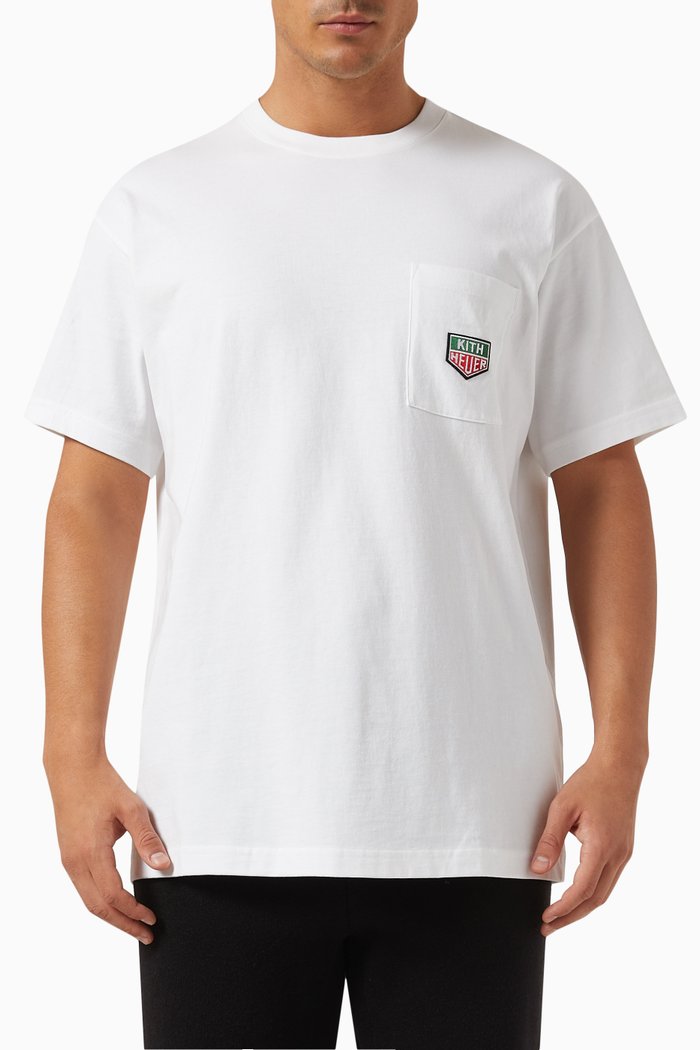 

x TAG Heuer Formula 1 Badge Pocket T-shirt, White