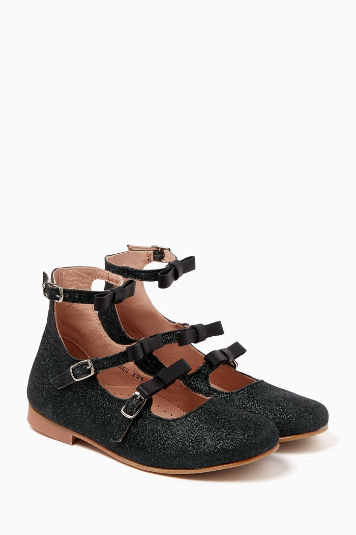 

Gabi Ballerinas in Leather, Black