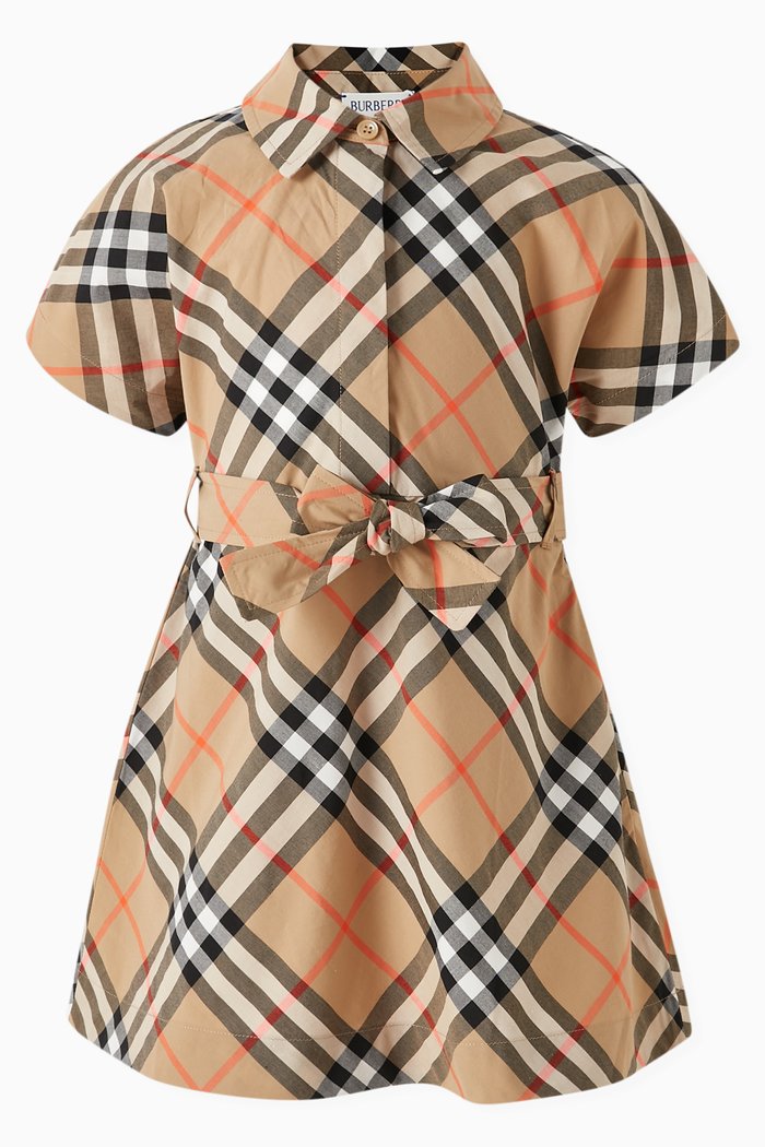 

Giulietta Fit & Flare Dress in Cotton, Brown