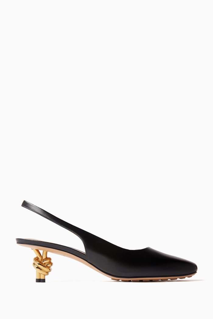 

Knot 45 Pumps in Leather, Black