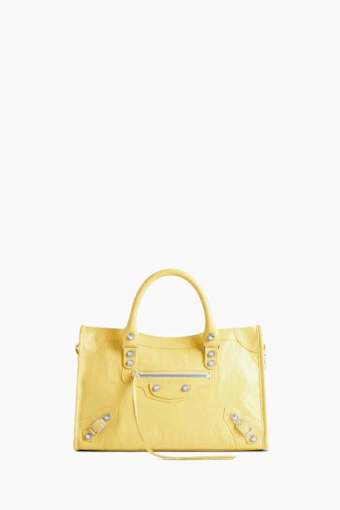 

Small Le City Bag in Arena Lamsbkin, Yellow