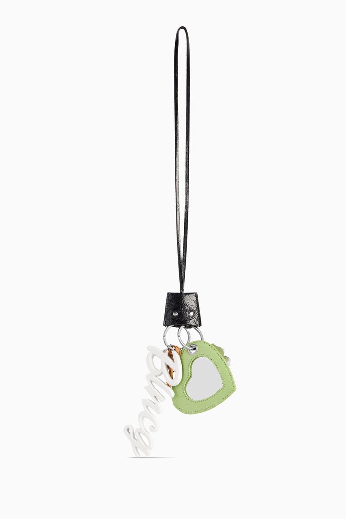 

Le City Heart Charm in Arena Lambskin, Black