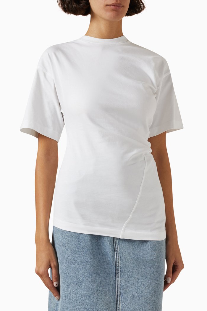 

Twisted T-shirt in Jersey, Neutral