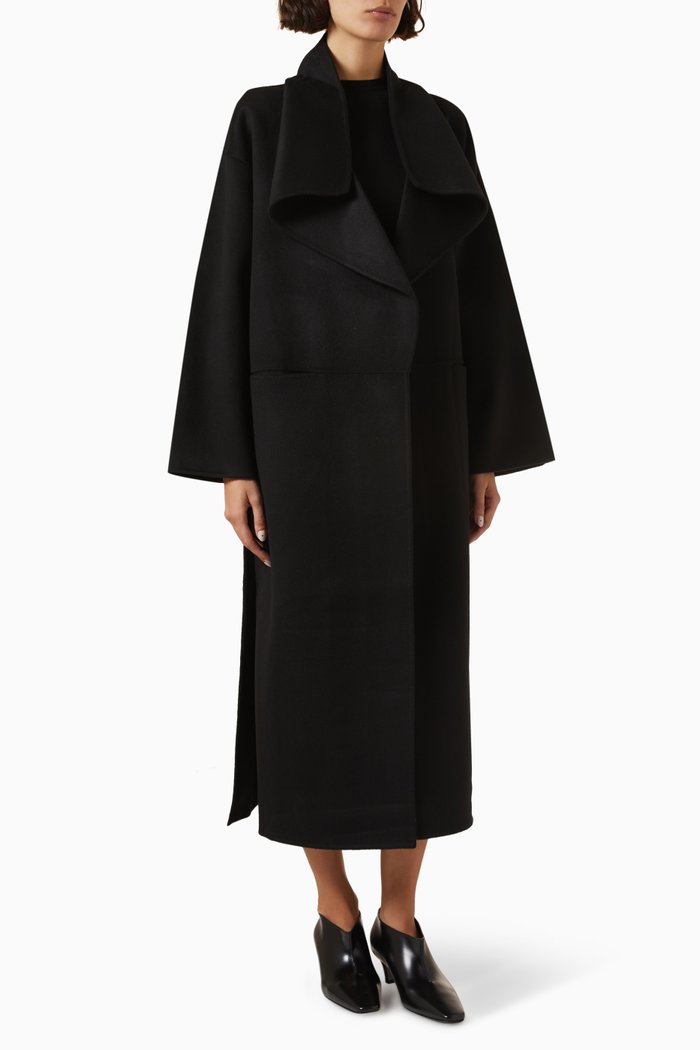 

Signature Coat in Wool-cashmere, Black