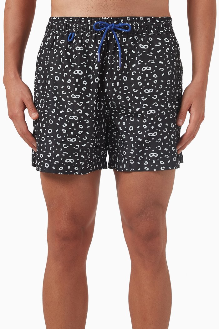 

Tahiti Swim Shorts in Poly-blend, Black