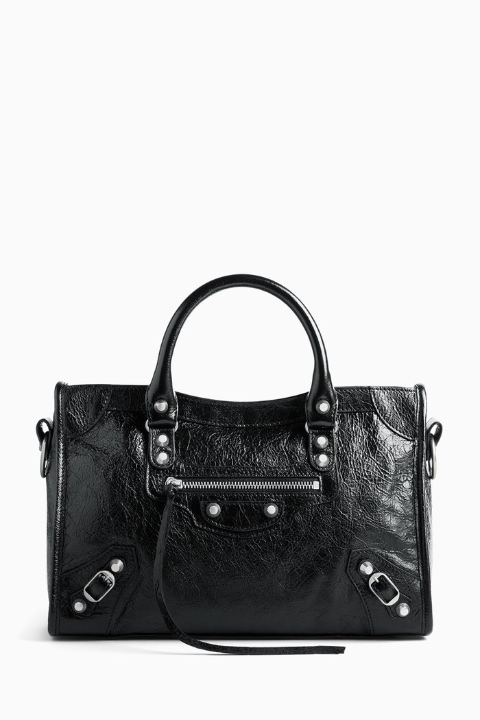 

Small Le City Bag in Arena Lamsbkin, Black