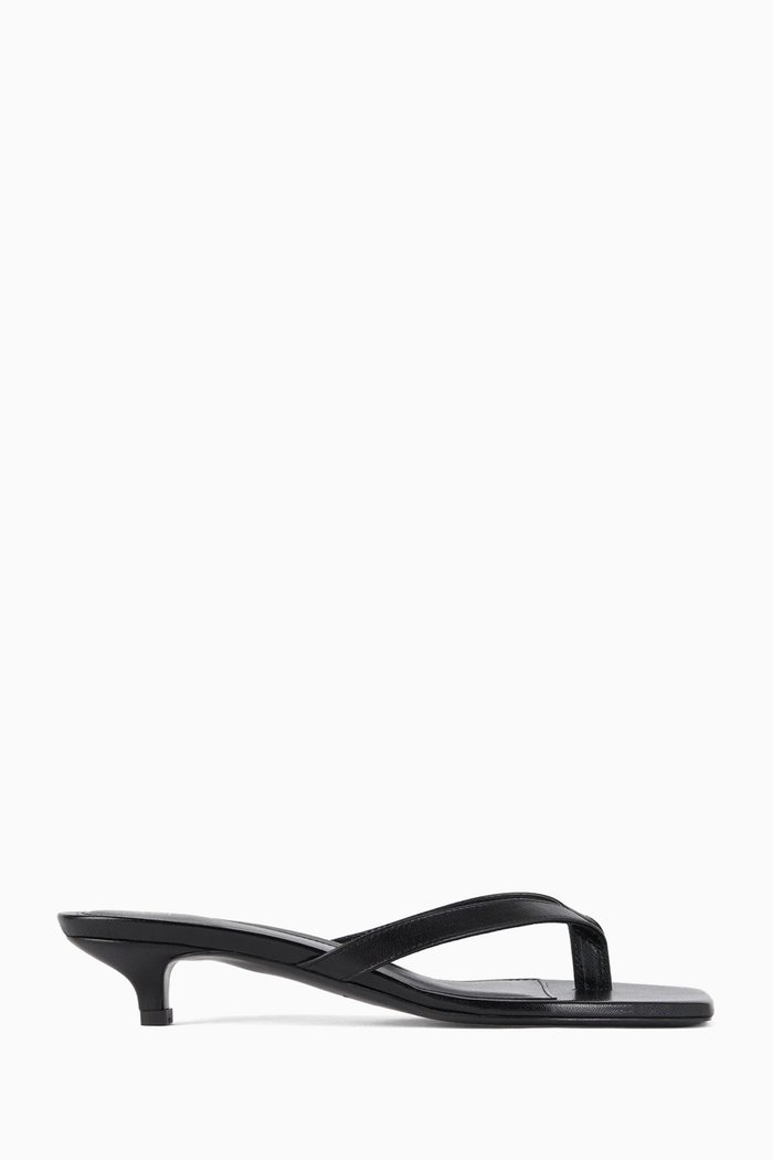 

The Flip-Flop Heel in Leather, Black