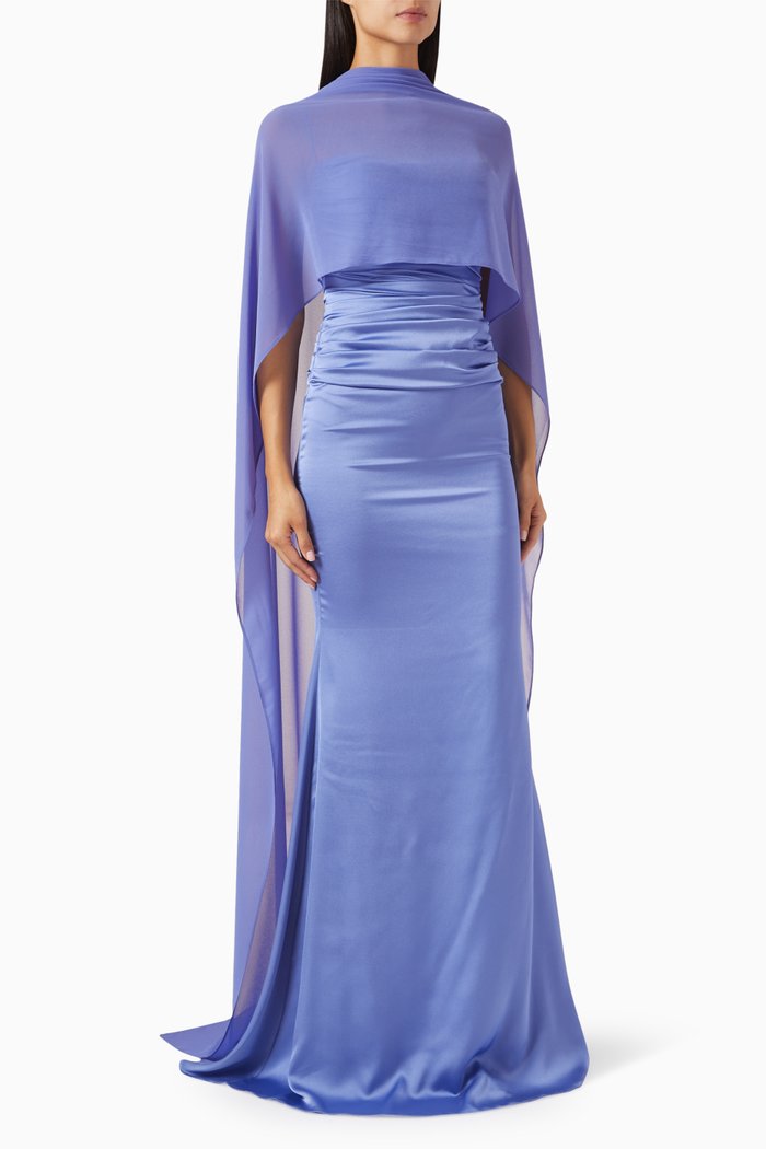 

Ruched Gown, Purple