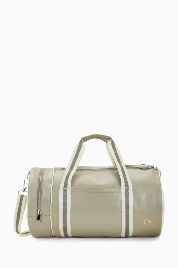

Classic Barrel Bag in Recycled Polyester, Grey