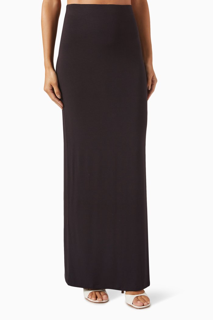 

Ella Maxi Skirt in Viscose Blend, Purple