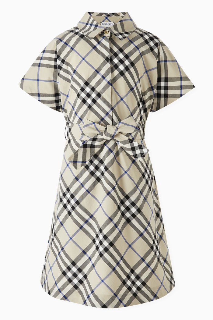 

Giulietta Fit & Flare Dress in Cotton, Grey
