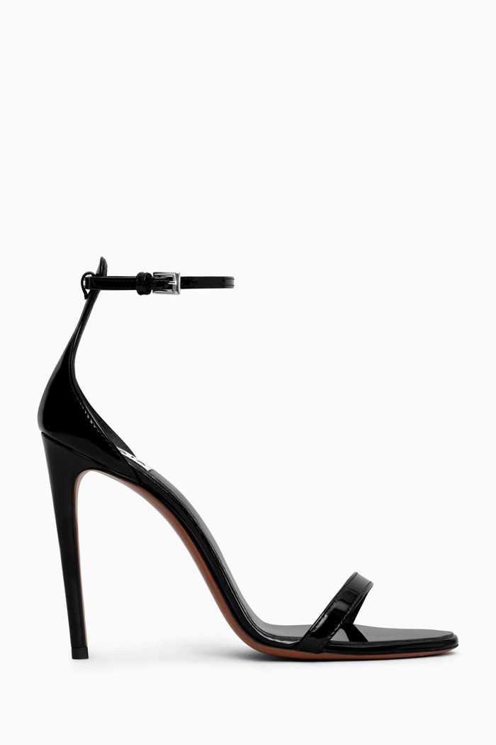 

110 Sandals in Patent Leather, Black