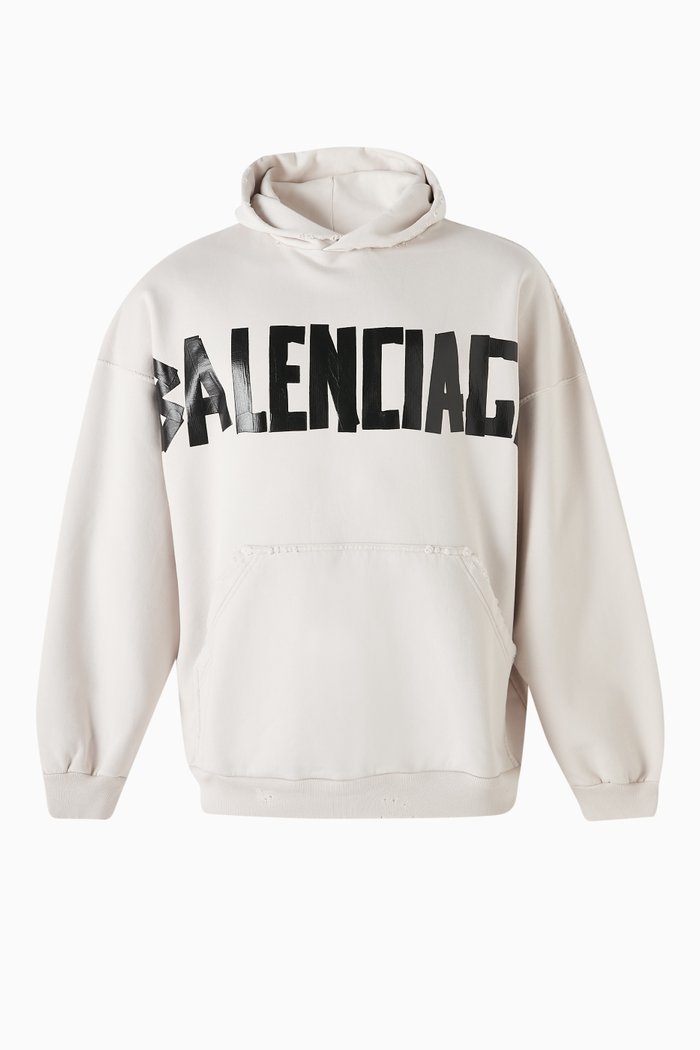 

Unisex New Tape Type Hoodie in Archetype-fleece, White