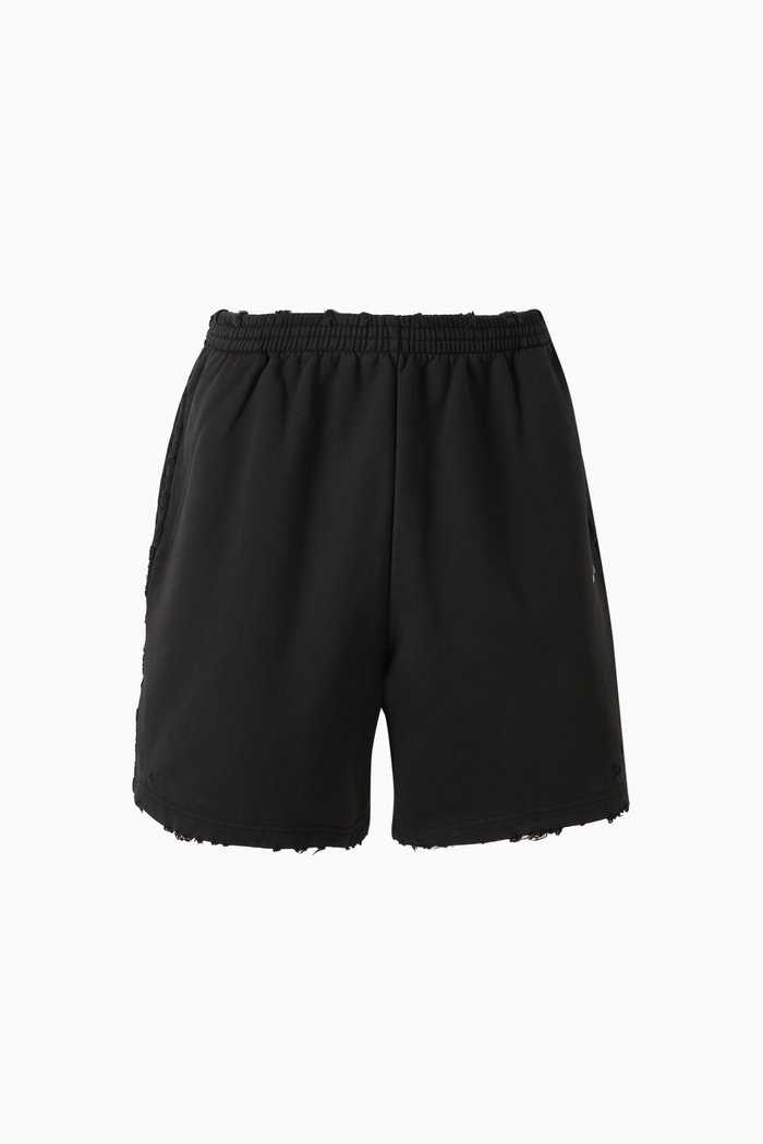 

Unisex Logo Back Sweat Shorts in Archetype-fleece, Black