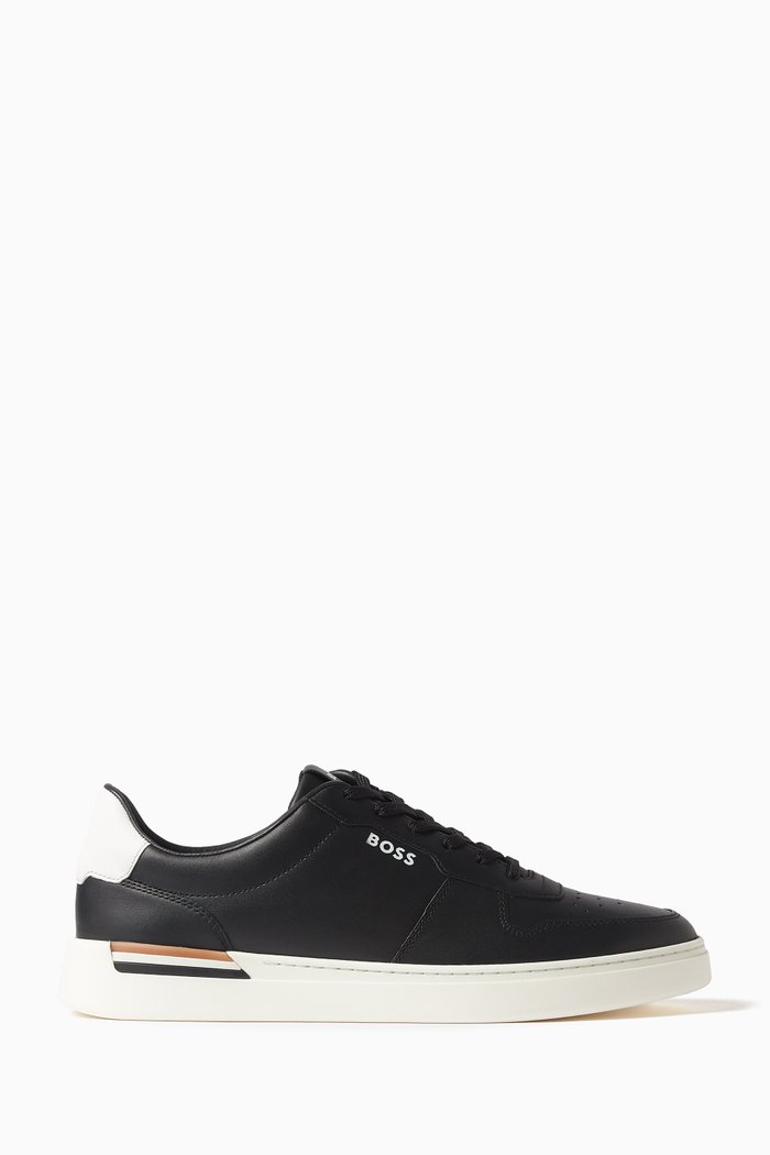 

Clint Sneakers in Leather, Black