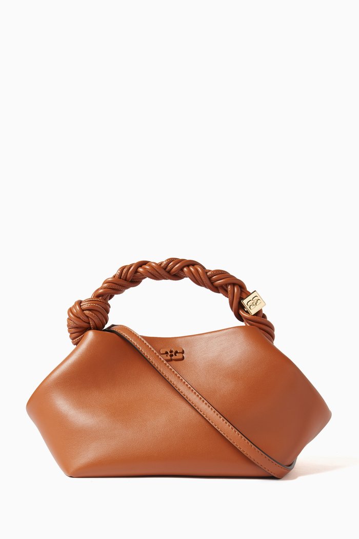 

Small Bou Bag in Recycled Leather, Brown