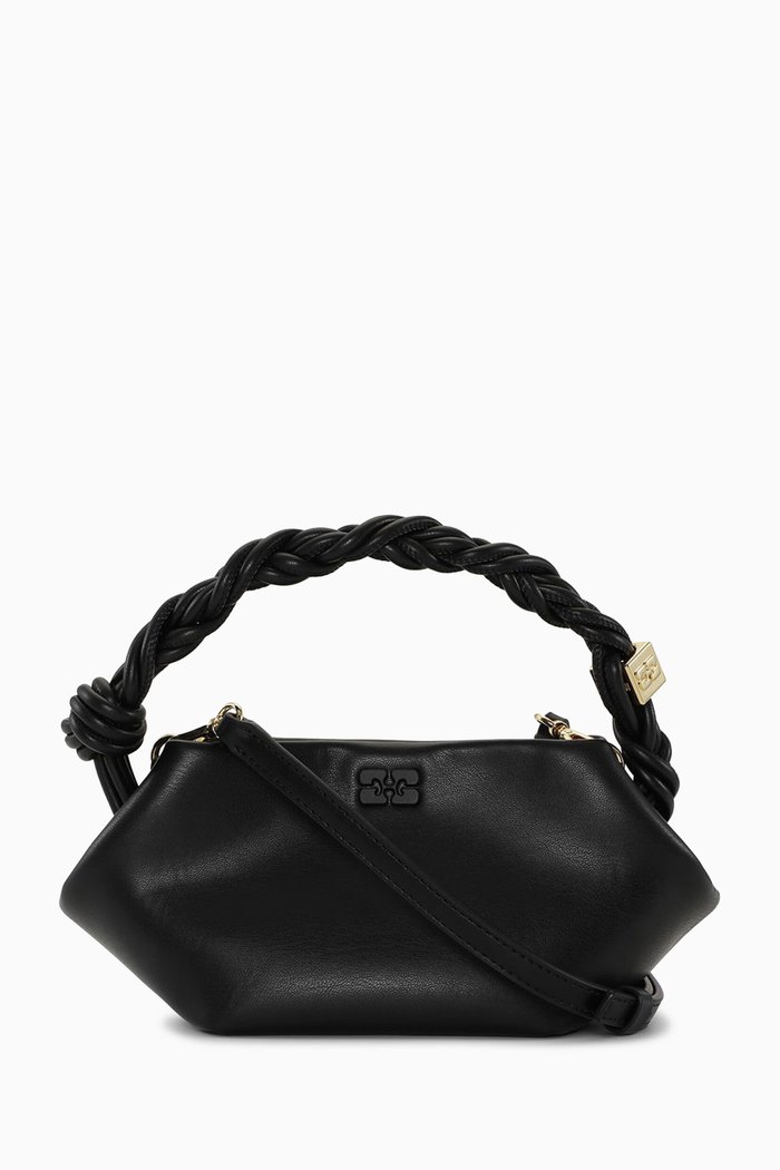 

Mini Bou Bag in Recycled Leather, Black