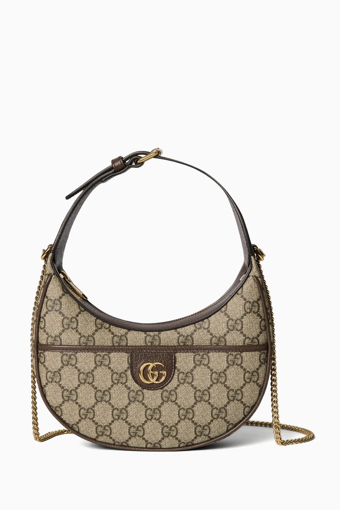 

Ophidia GG Super Mini-shoulder Bag in Supreme Canvas, Neutral