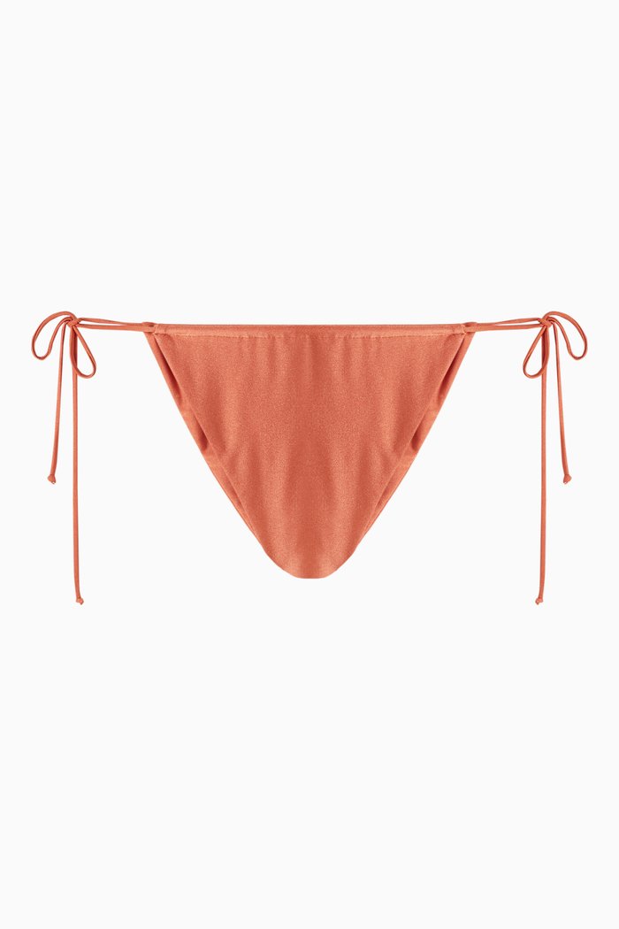 Lana Bikini Brief in Stretch Nylon, Orange