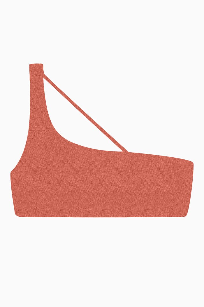 

Apex One-shoulder Bikini Top in Stretch Nylon, Orange