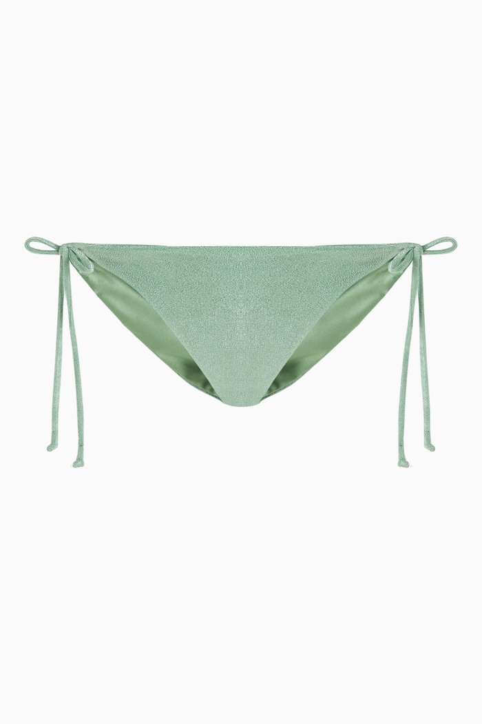

Ties Bikini Brief in Stretch Nylon, Green