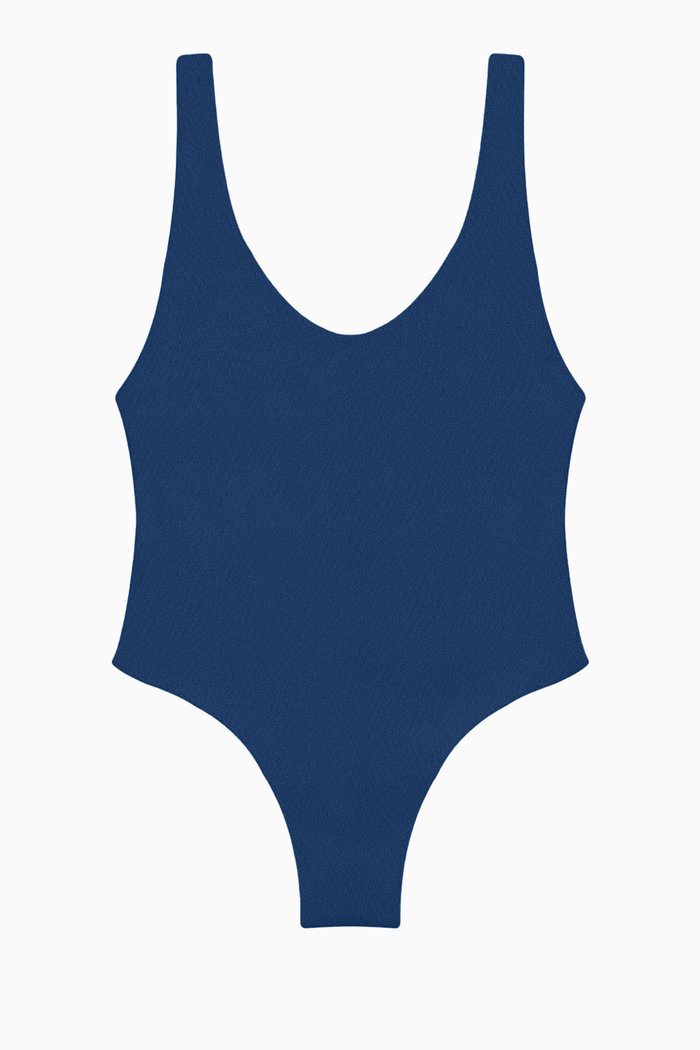 

Contour One-piece Swimsuit in Stretch Nylon, Blue