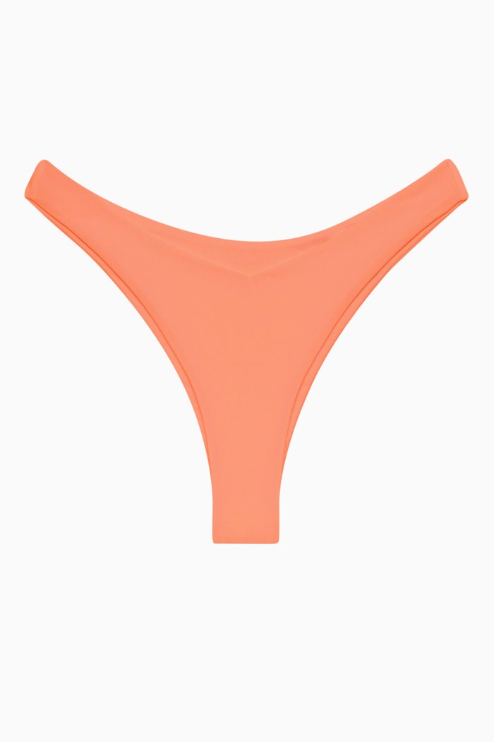 Vera Bikini Brief in Stretch Nylon, Orange
