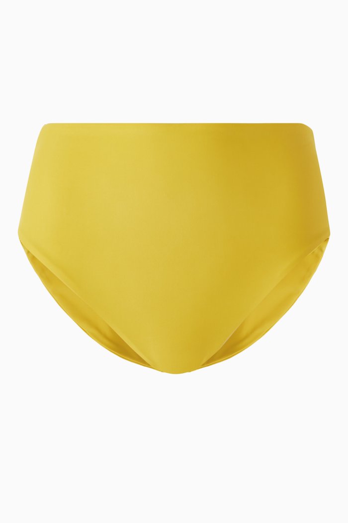 

Bound Bikini Briefs in Stretch Nylon, Green