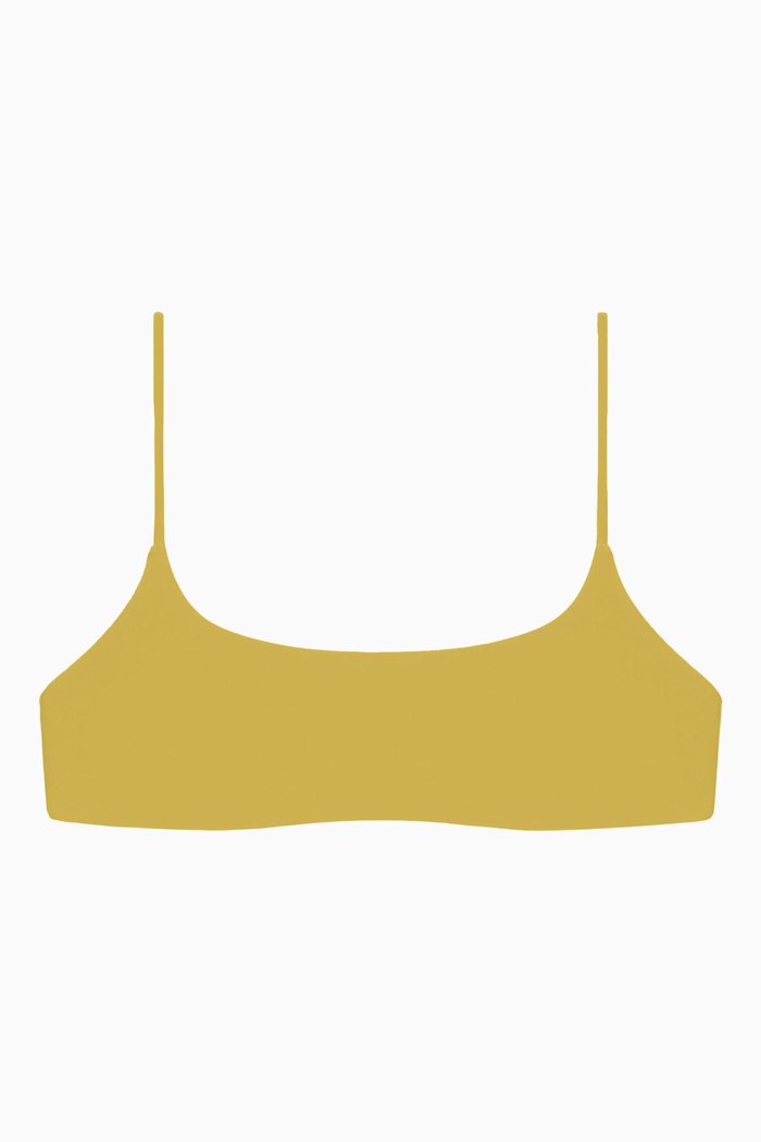 

Muse Scoop Top in Stretch Nylon, Green