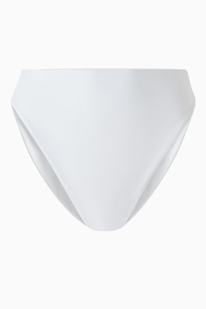 

Incline Bikini Brief in Stretch Nylon, White